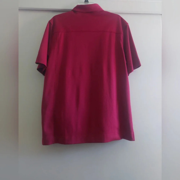 Callaway Golf Polo Shirt Mens size Medium Pink Spotted pattern Preppy - Picture 4 of 12